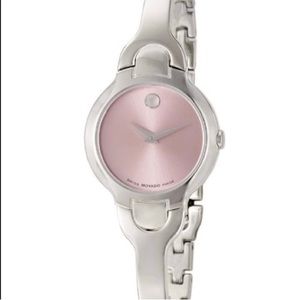 Movado pink faced rare watch